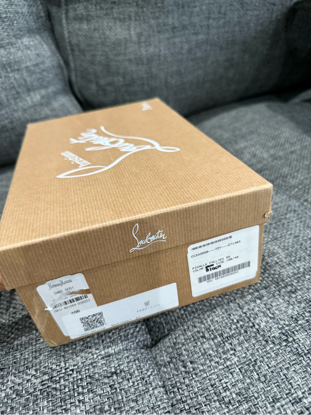 Christian Louboutin Black Patent 85mm Pumps size 38.5, READ DESCRIPTION - Picture 10 of 10